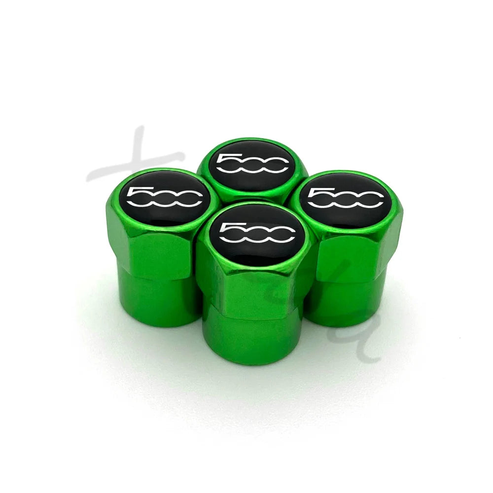 4-Pack Aluminum Alloy Tire Valve Stem Caps – Airtight Dustproof Wheel Valve Covers