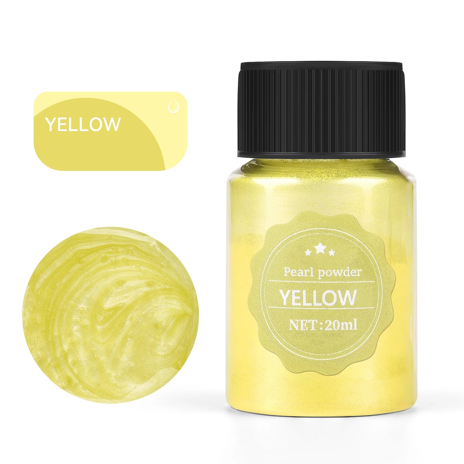 20ml (0.68 fl oz) Pearlescent Mica Powder - Pearl Pigment for Resin, Jewelry, Candles & Nail Art