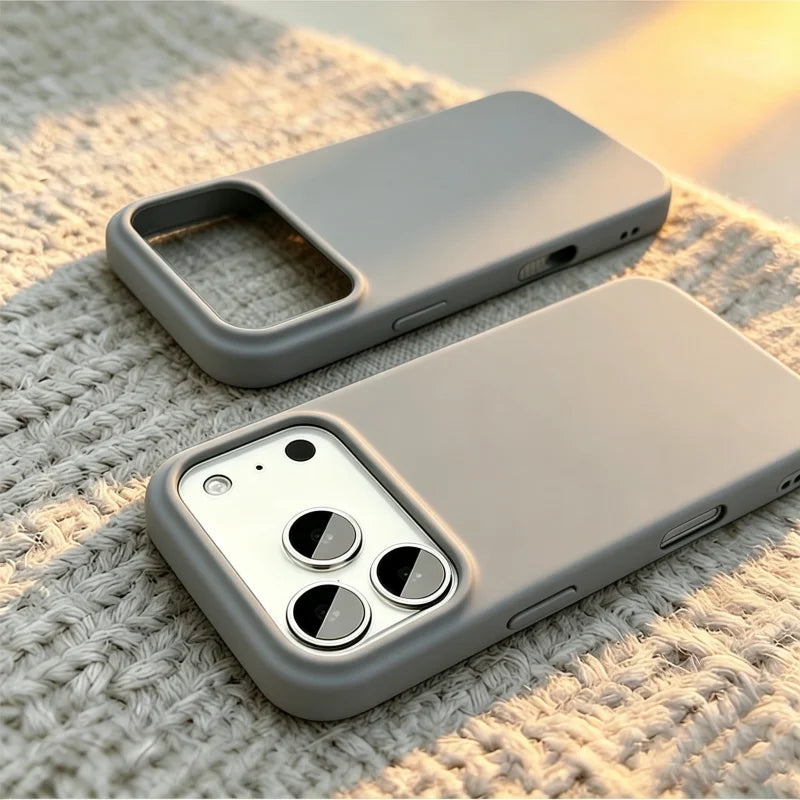 Liquid Silicone Full-Coverage iPhone Case — Shockproof Soft Matte, Anti-Fingerprint & Anti-Scratch