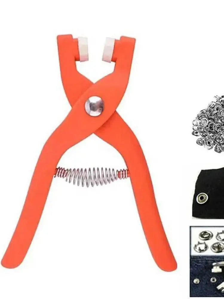 200-Piece Snap Button Pliers Kit for Coats and Sweaters, No Needle or Thread, Easy DIY Button Repair