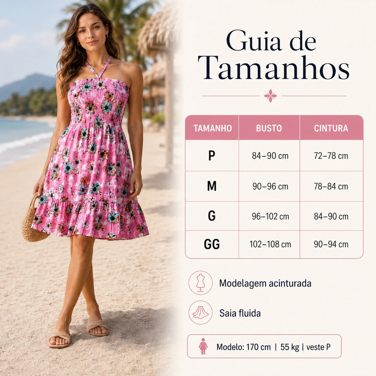 Women's Summer Floral Halter Neck Sundress Boho Smocked Backless Ruffle Beach Mini Dress