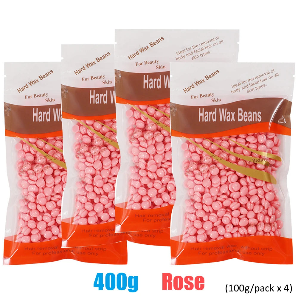 Hard Wax Beans for Hair Removal – 500g/200g/50g (17.6 oz/7.1 oz/1.8 oz) Pearl Wax for Wax Warmers | Body & Brazilian Waxing