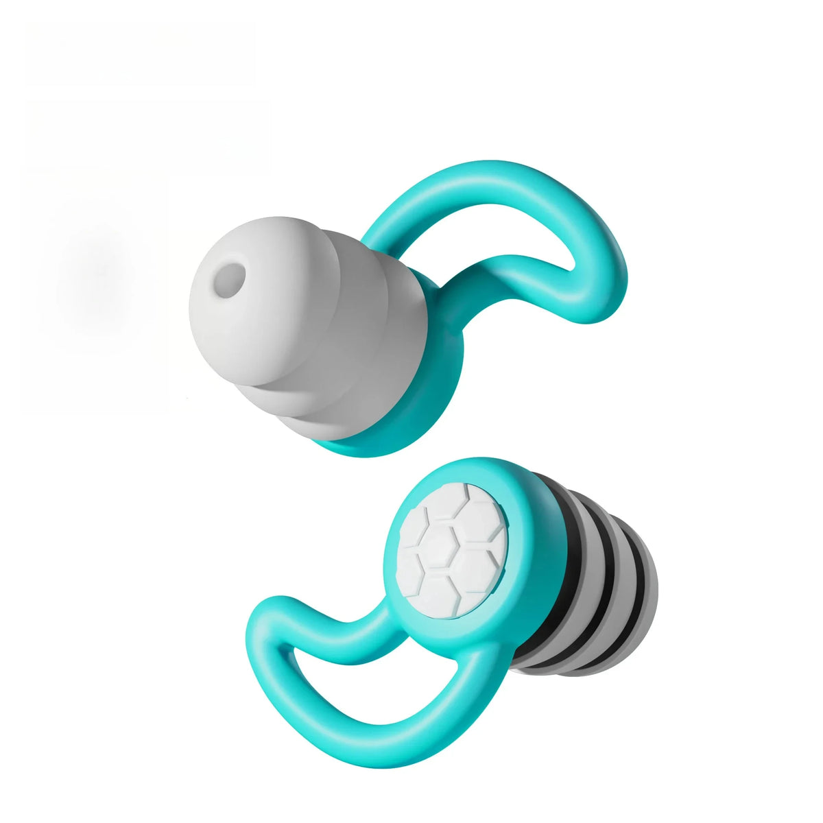 Silicone Noise-Canceling Earplugs - Waterproof 3-Layer Noise Filter for Sleep & Swimming