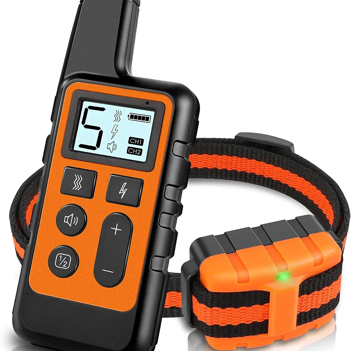 Waterproof Remote Dog Training Collar – 500m Range Rechargeable with Shock, Vibration & Tone, Adjustable 14–27 in (35–69 cm)