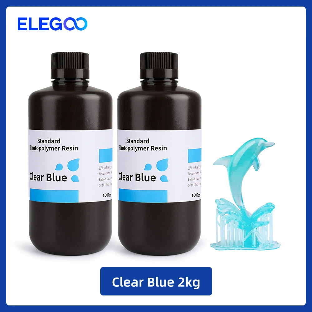 UV 3D Printing Resin 405nm, ABS-like, Water Washable, 8K Compatible for MSLA/DLP/LCD Printers