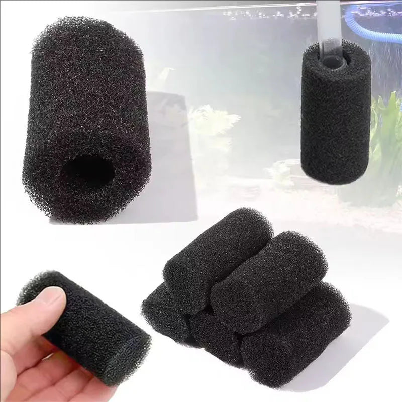 Aquarium Filter Sponge 4/8-Pack, Pre-Filter Inlet Cartridge for Fish Tank - Shrimp-Safe