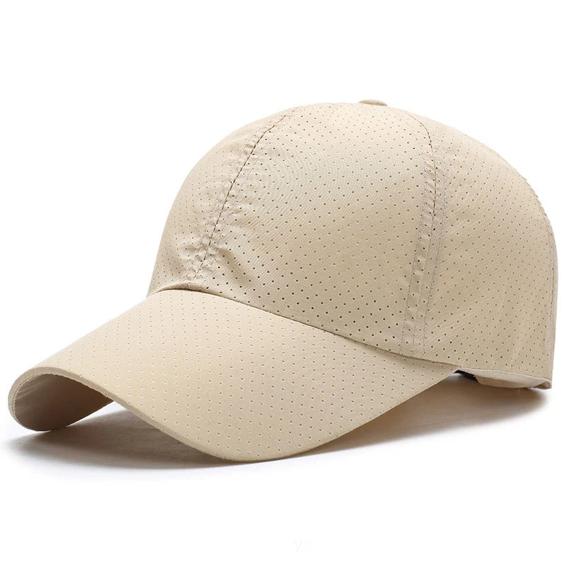 Summer Quick-Dry Baseball Cap Breathable Sun Hat for Outdoor Sports & Travel, Unisex