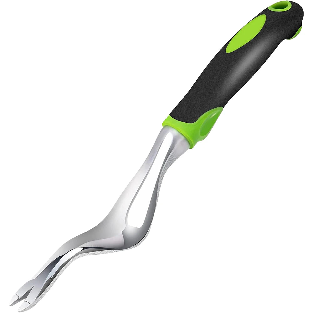 Hand Weeder Tool 11.9 in (30.2 cm) Garden Weed Puller with Ergonomic Handle for Lawn, Garden & Transplanting
