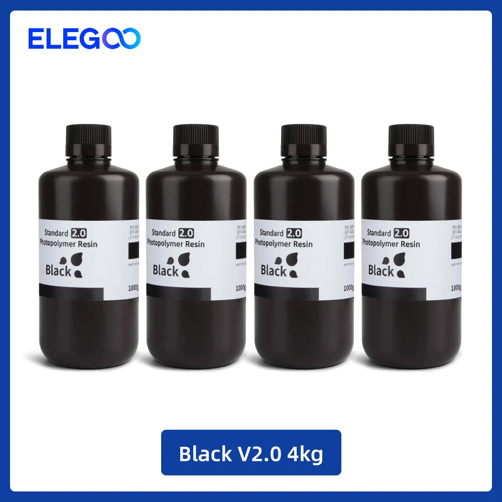 UV 3D Printing Resin 405nm, ABS-like, Water Washable, 8K Compatible for MSLA/DLP/LCD Printers