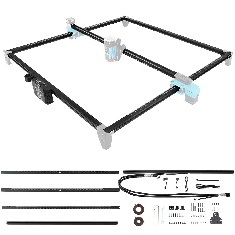 Laser Engraver Aluminum Profile Frame Upgrade Kit 600 x 600 mm (23.6 x 23.6 in) for Desktop CNC Laser