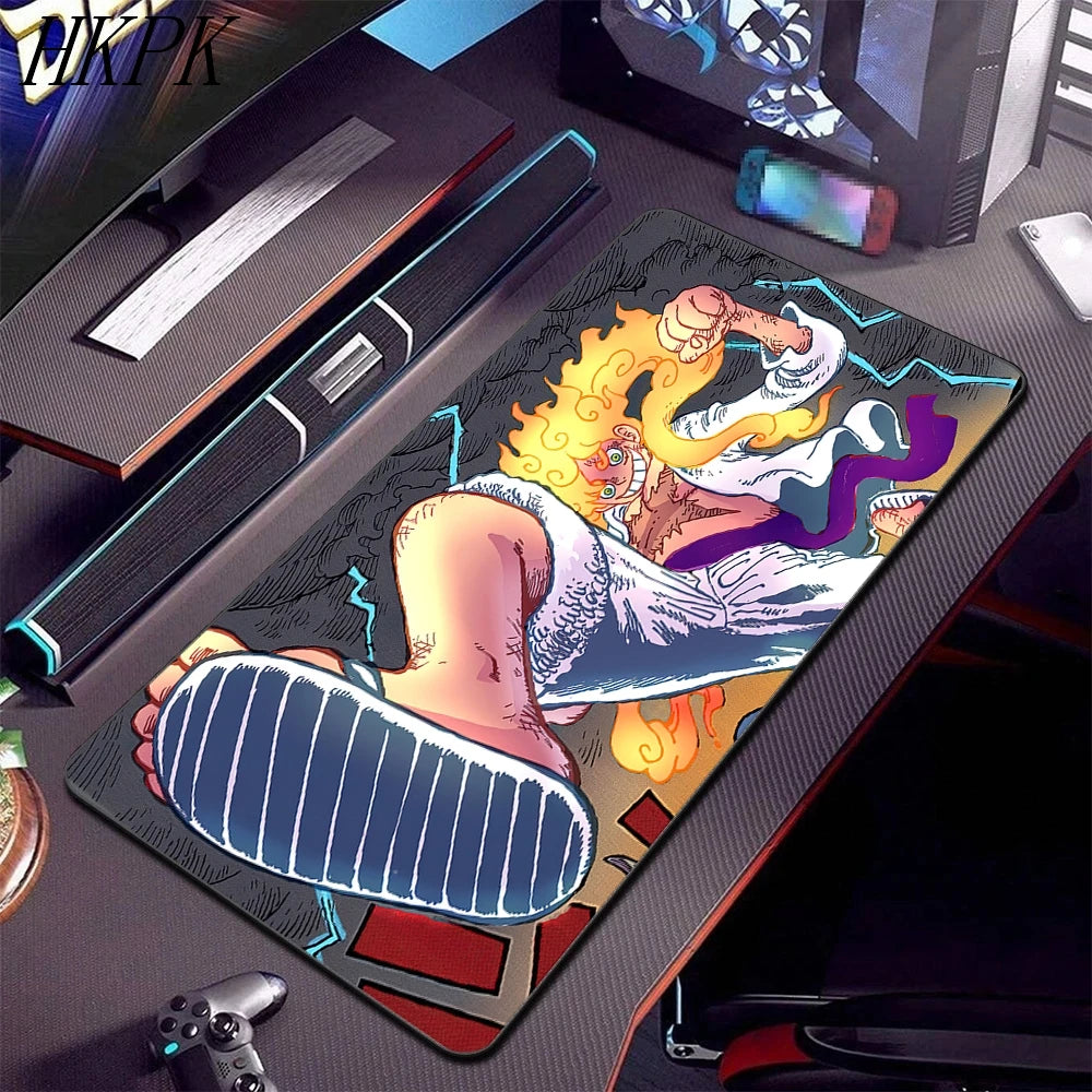 One Piece Gear 5 Anime XXL Desk Mat - Extended Gaming Mouse Pad for Keyboard & Mouse, Waterproof Non-Slip