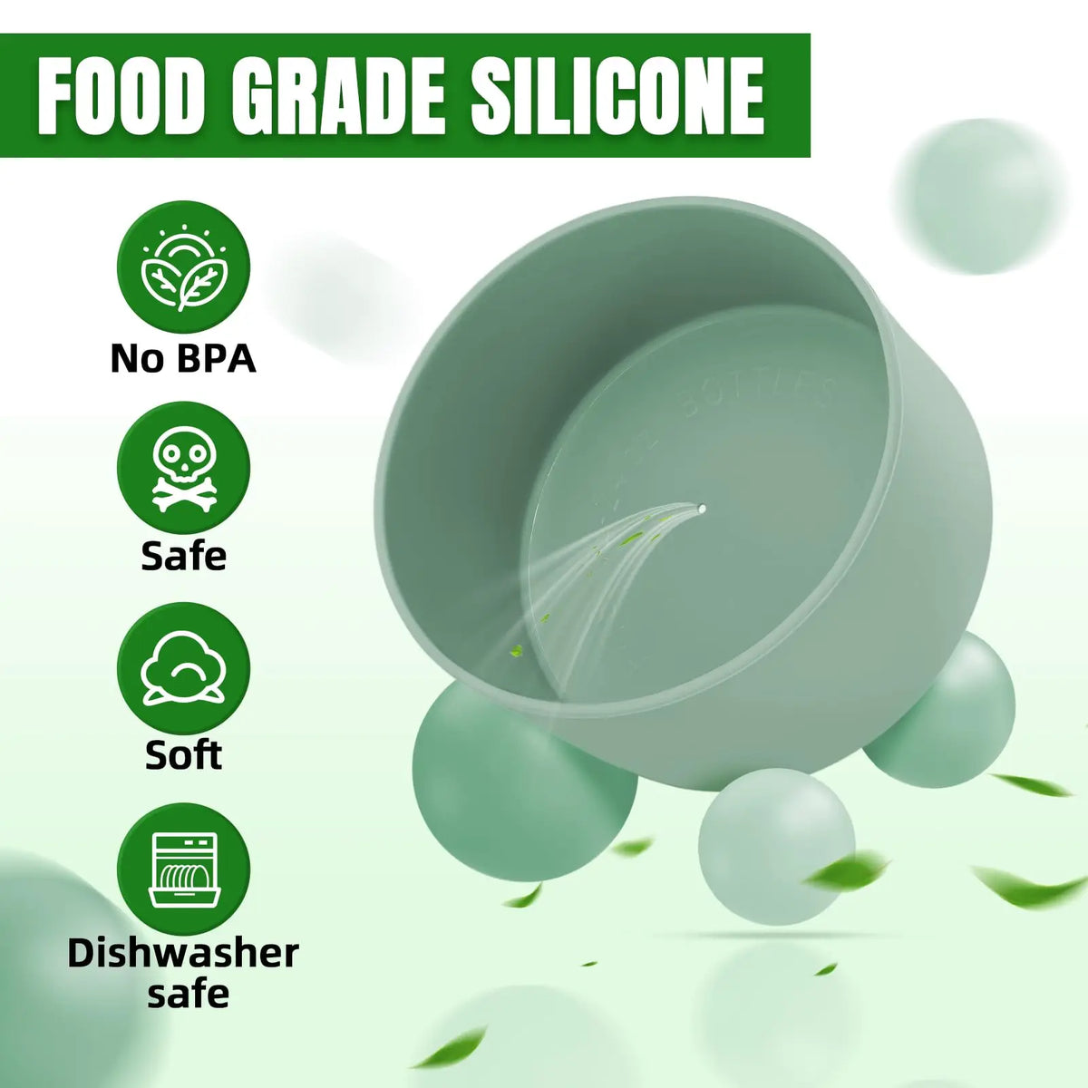 2-Pack Silicone Anti-Slip Boot for 30 oz (887 ml) & 40 oz (1.18 L) Insulated Bottles and Tumblers – Protective Bottom Cover
