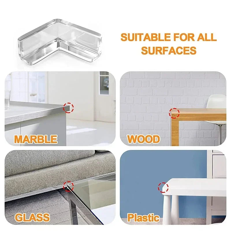 PVC Table Edge & Corner Guards — Baby Childproofing Furniture Protectors