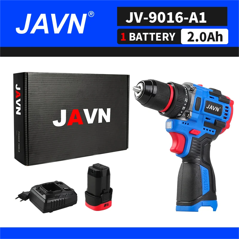 Brushless Cordless Mini Drill 16.8V, 50 N·m Self-Locking Chuck, 20+1 Torque Settings, 2-Speed Electric Screwdriver for Home DIY