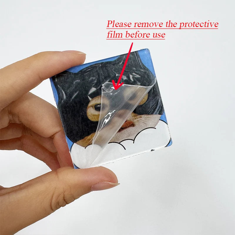 DIY Fridge Magnet Kit – 50 or 100 Pack Transparent Acrylic Magnets with Adhesive Backing (50 x 50 x 2 mm | 2.0 x 2.0 x 0.08 in)