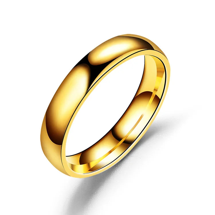 2mm (0.08 in) Rose Gold Stainless Steel Thin Band - Minimal Stackable Women's Wedding Ring Gift