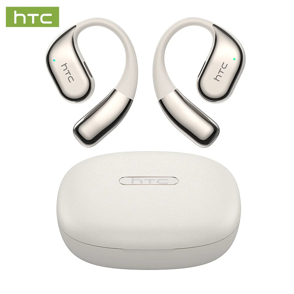 Bluetooth 6.0 Open-Ear Gaming Earbuds with AI Real-Time Translation, Surround Stereo Ear-Hook Sports Headphones for Running & Travel