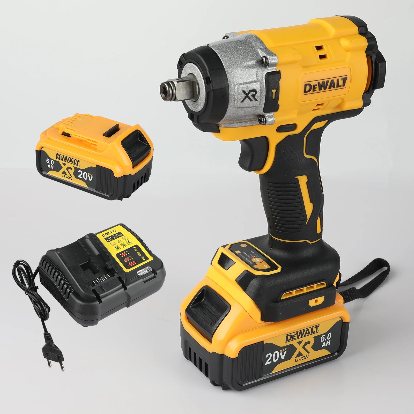 20V Cordless 1/2-inch (12.7 mm) Impact Wrench — Brushless, Variable Speed, 610 N·m (450 ft·lb) Max Torque, Detent Pin Anvil