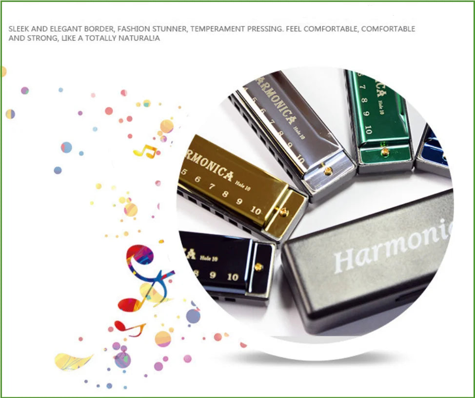 Diatonic harmonica in C with case for kids, view 4