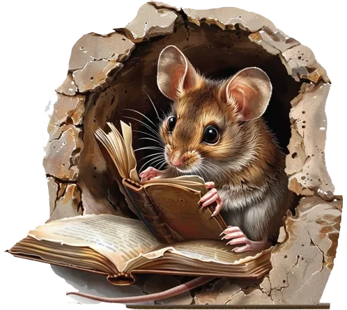 Cute Mouse Hole Wall Decal - Removable Cartoon Mouse Sticker for Living Room & Bedroom Home Decor