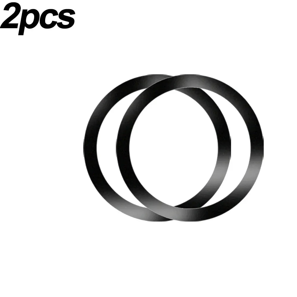 Universal Magnetic Metal Plate Ring for MagSafe Wireless Chargers – Adhesive Iron Sticker for Car Phone Holder