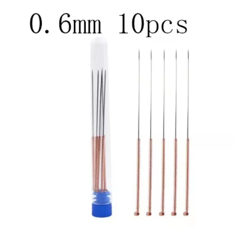 3D Printer Nozzle Cleaning Kit Stainless Steel Needles 0.2/0.3/0.4/0.5/0.6/0.8/1.0mm 10-Pack