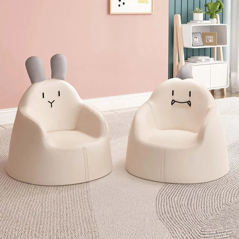 Children's Mini Cartoon Sofa for Kids (Ages 1-6) Removable Washable Rabbit & Bear Toddler Seat