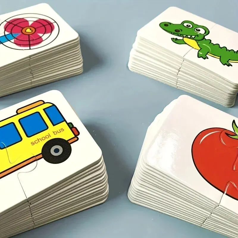 32-Piece Animal Matching Card Puzzle — Educational Memory & Cognitive Game for Ages 14+