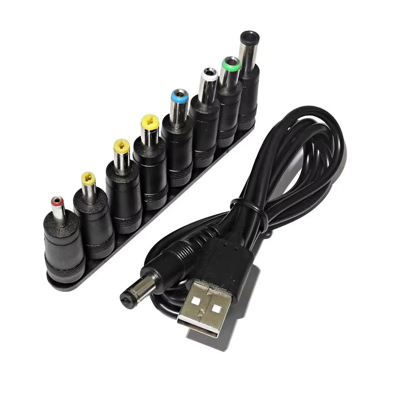 Universal USB to DC Power Cable with 8 Connectors, view 2