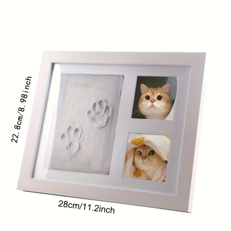 Baby Hand & Footprint Clay Photo Frame Kit – Keepsake Memory Frame 11 x 9 in (28 x 23 cm) – Newborn Gift for Boys & Girls