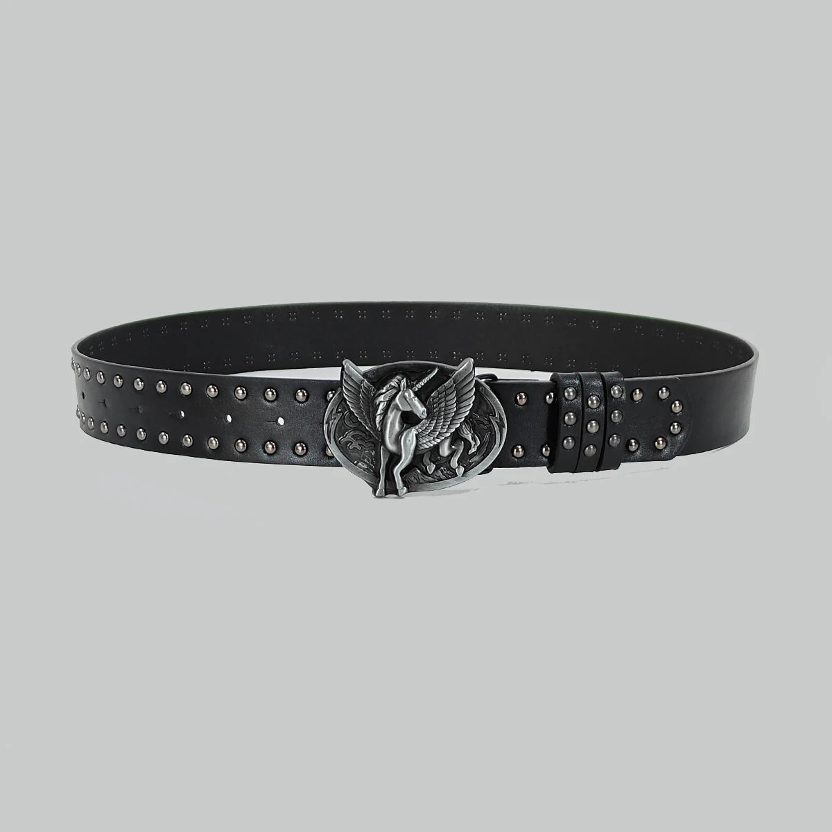Bohemian Cross Gothic Waist Belt Unisex Adjustable PU Waistband for Jeans 3.8 cm (1.5 in) Wide