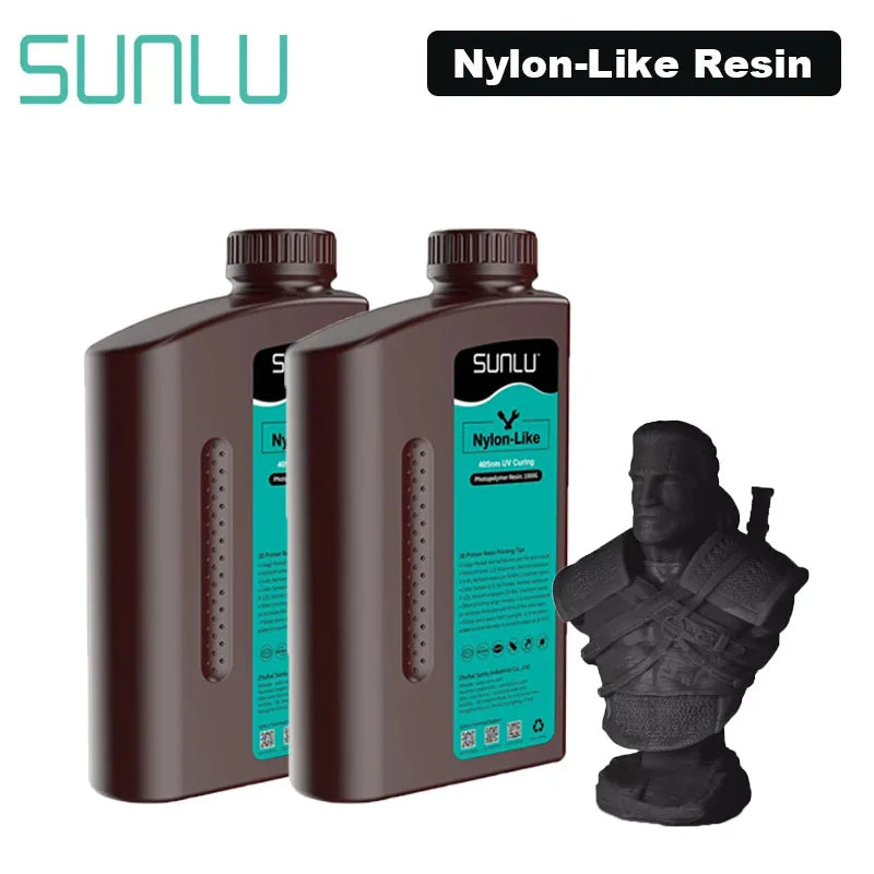 2KG 405nm UV 3D Printer Resin – Nylon-Like, High-Toughness & High-Temperature for SLA DLP LCD Printers