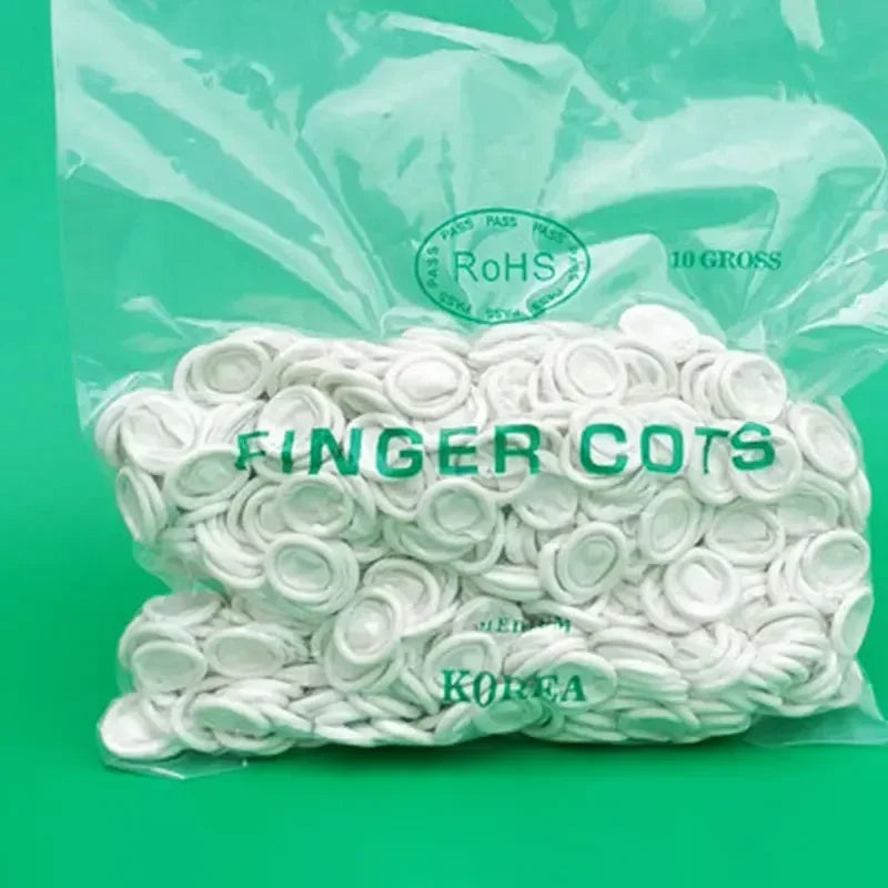 Sterile Disposable Powder-Free Latex Finger Cots - Fingertip Protectors for Watch Repair and Electronics