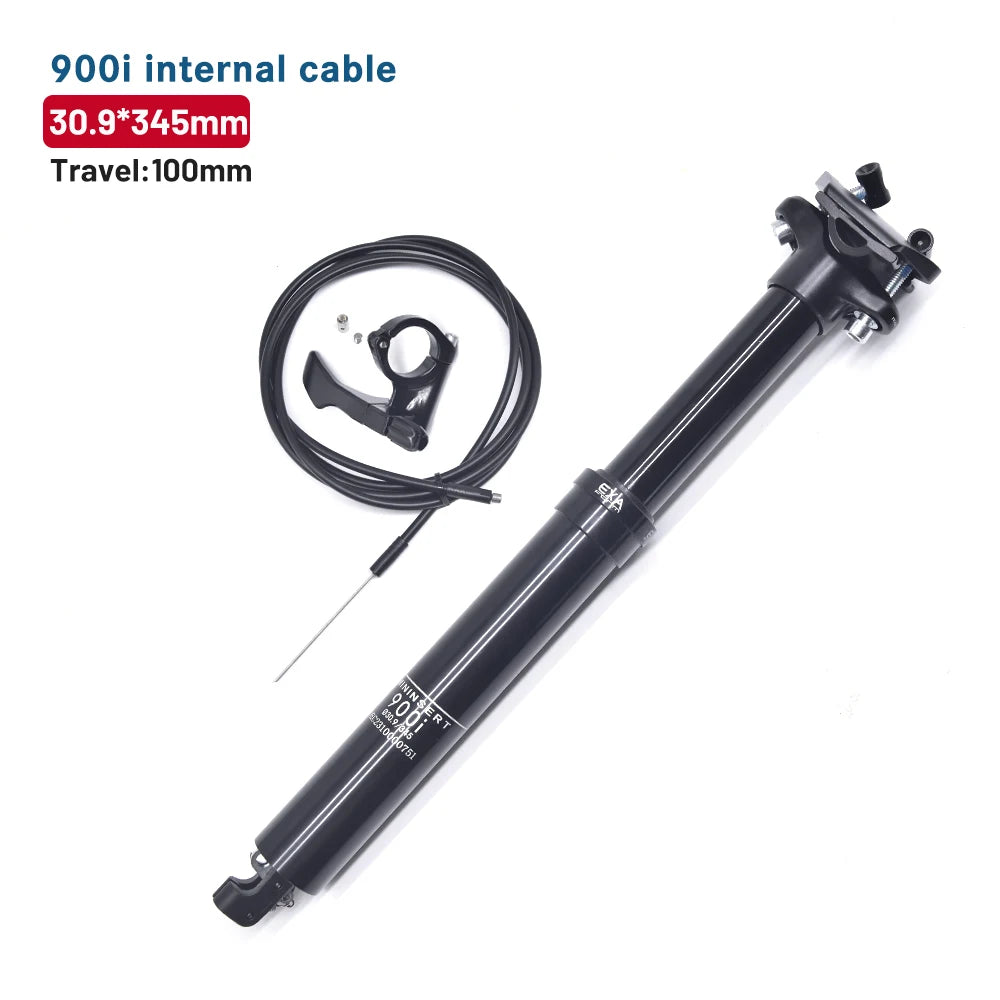 Hydraulic Dropper Seatpost — 30.9mm & 31.6mm Diameters, 100mm or 125mm Travel, Internal Cable Remote
