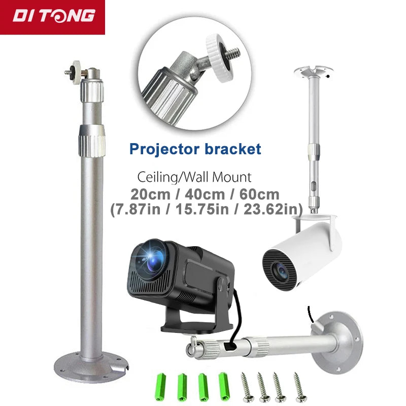 Adjustable Metal Projector Tripod Mount for Mini Projectors