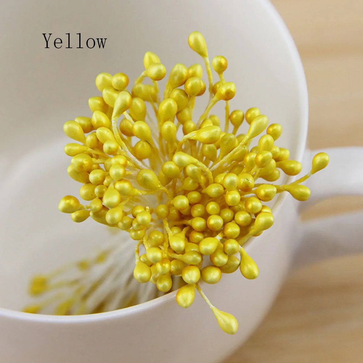 120-150 Pcs 55mm (2.17 in) Artificial Flower Stamens - Multicolor Double-Head DIY Wedding & Scrapbook Decorations