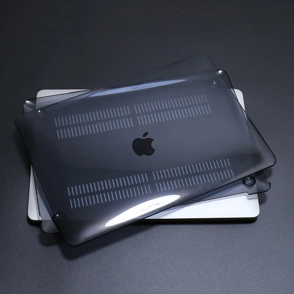 MacBook Hard Shell Protective Case – Fits Air 13-inch (33.0 cm) & 13.6-inch (34.5 cm), Air 15.3-inch (38.9 cm), Pro 14-inch (35.6 cm) & Pro 16.2-inch (41.1 cm) – Snap-On PVC Top & Bottom Cover