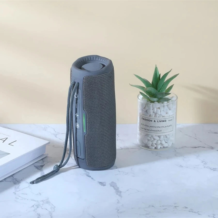 10W Portable Bluetooth Speaker — IPX5 Waterproof, FM Radio, TWS, USB/TF Card, 1200mAh Battery