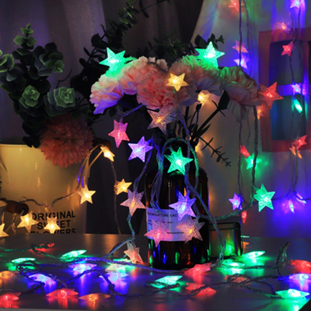 Star LED String Lights USB & Battery Operated Fairy Lights – 1.5m/3m/6m/10m (10/20/40/80 LEDs) Waterproof IP44 – Warm/Cool/Multicolor Party, Wedding & Patio Decor