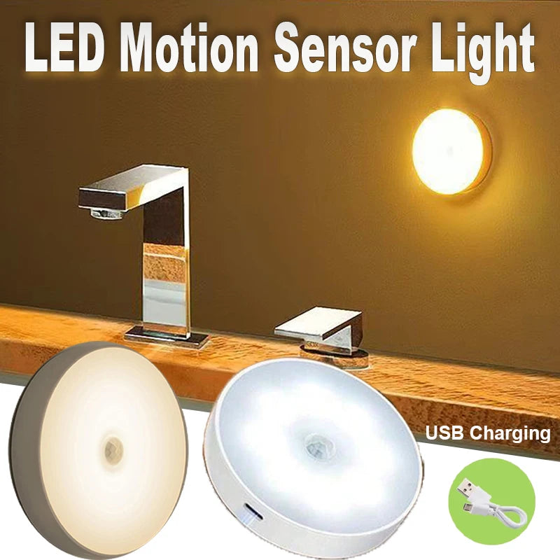USB Rechargeable Motion Sensor LED Night Light