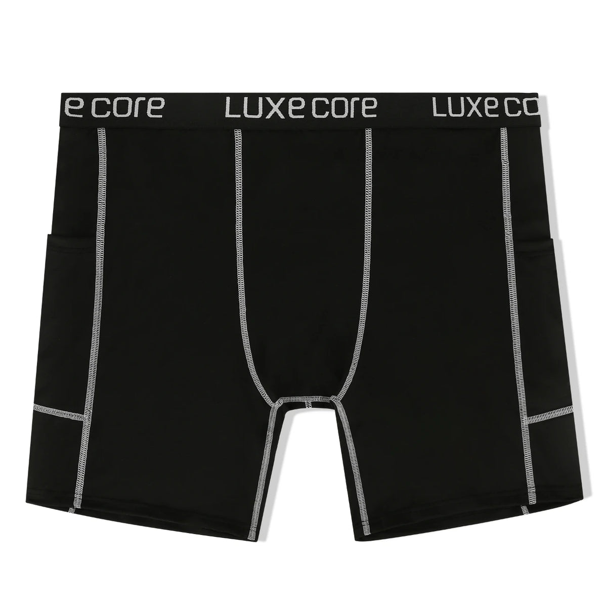Men's Compression Shorts with Pocket - Quick-Dry Breathable Stretch Base Layer for Gym & Sports