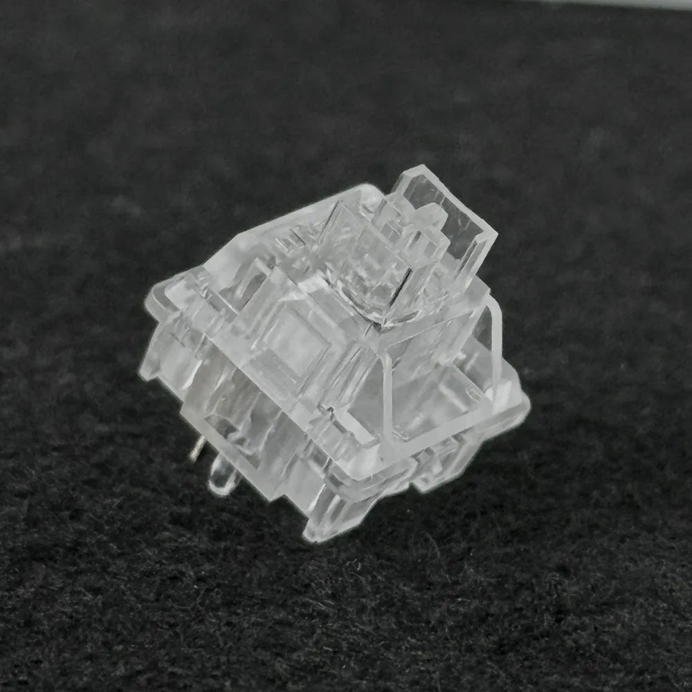 Ice Snow Silent 5-Pin Transparent Linear Mechanical Keyboard Switches - Hot-Swap Compatible