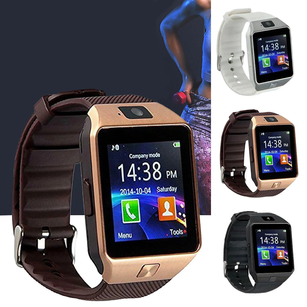 1.56-inch Touch Screen Smartwatch with SIM Support, Bluetooth Calls, Camera & Fitness Tracker