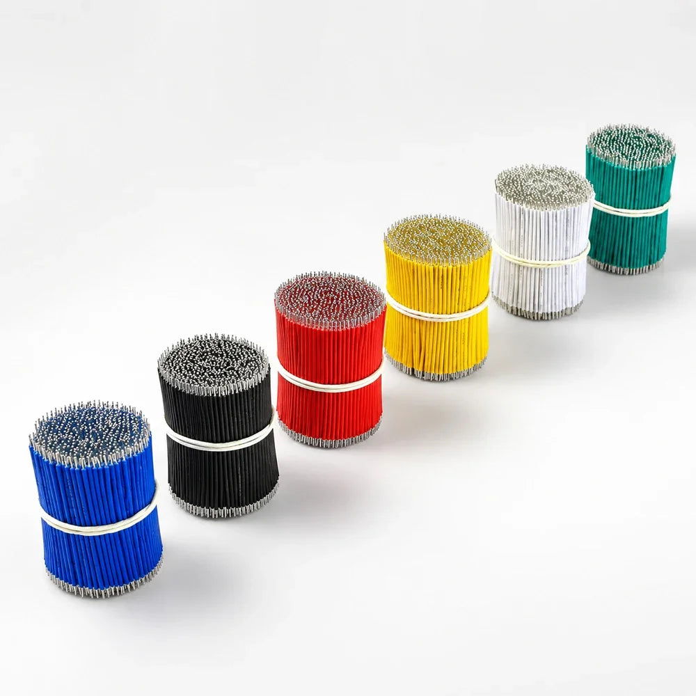120-Pack 24AWG 8cm (3.15 in) Tin-Plated Jumper Wires for Breadboard PCB Soldering 6-Color Set