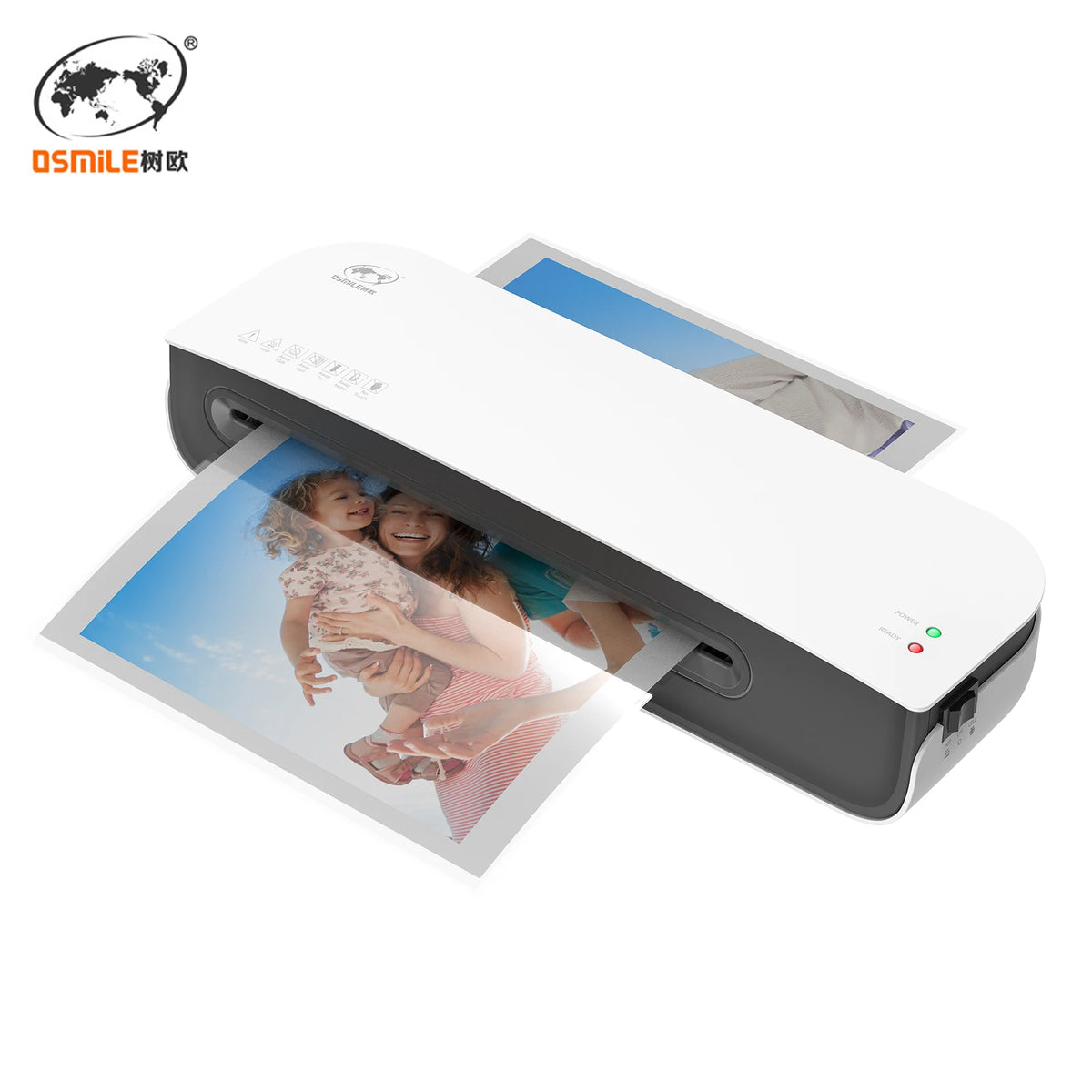 Desktop A4 Laminator Hot & Cold 2-Roller System 9 in (230 mm) Max Width for A4 A5 A6