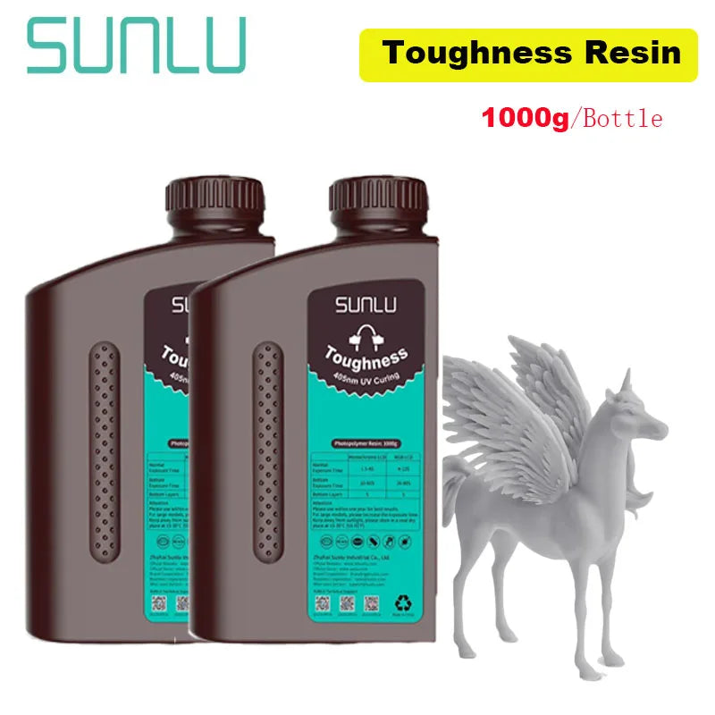 2KG 405nm UV 3D Printer Resin – Nylon-Like, High-Toughness & High-Temperature for SLA DLP LCD Printers
