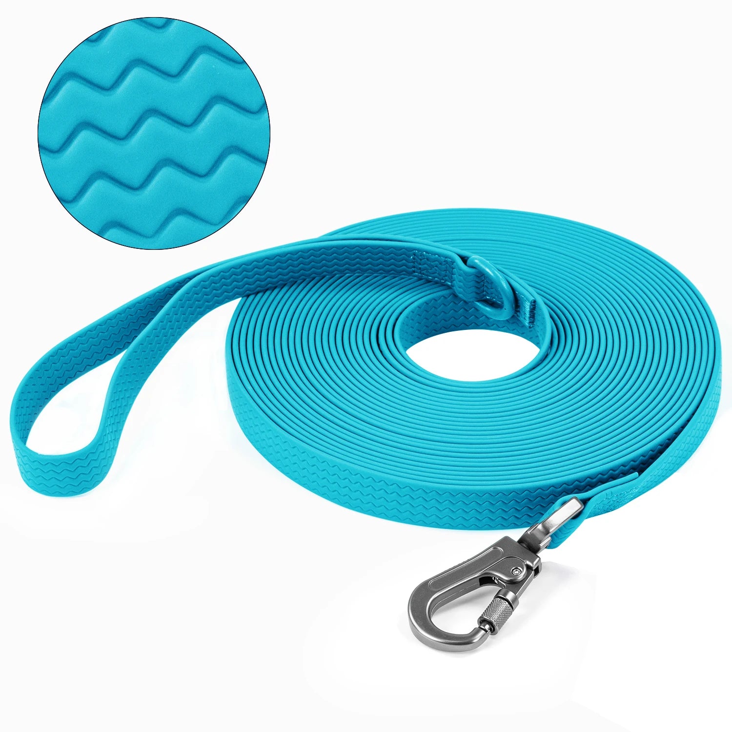 Waterproof PVC Dog Leash — Non-Slip, Easy-Clean Training Leash for Medium & Large Dogs — 1.8 m (6 ft), 3 m (9.8 ft), 5 m (16.4 ft), 10 m (32.8 ft)