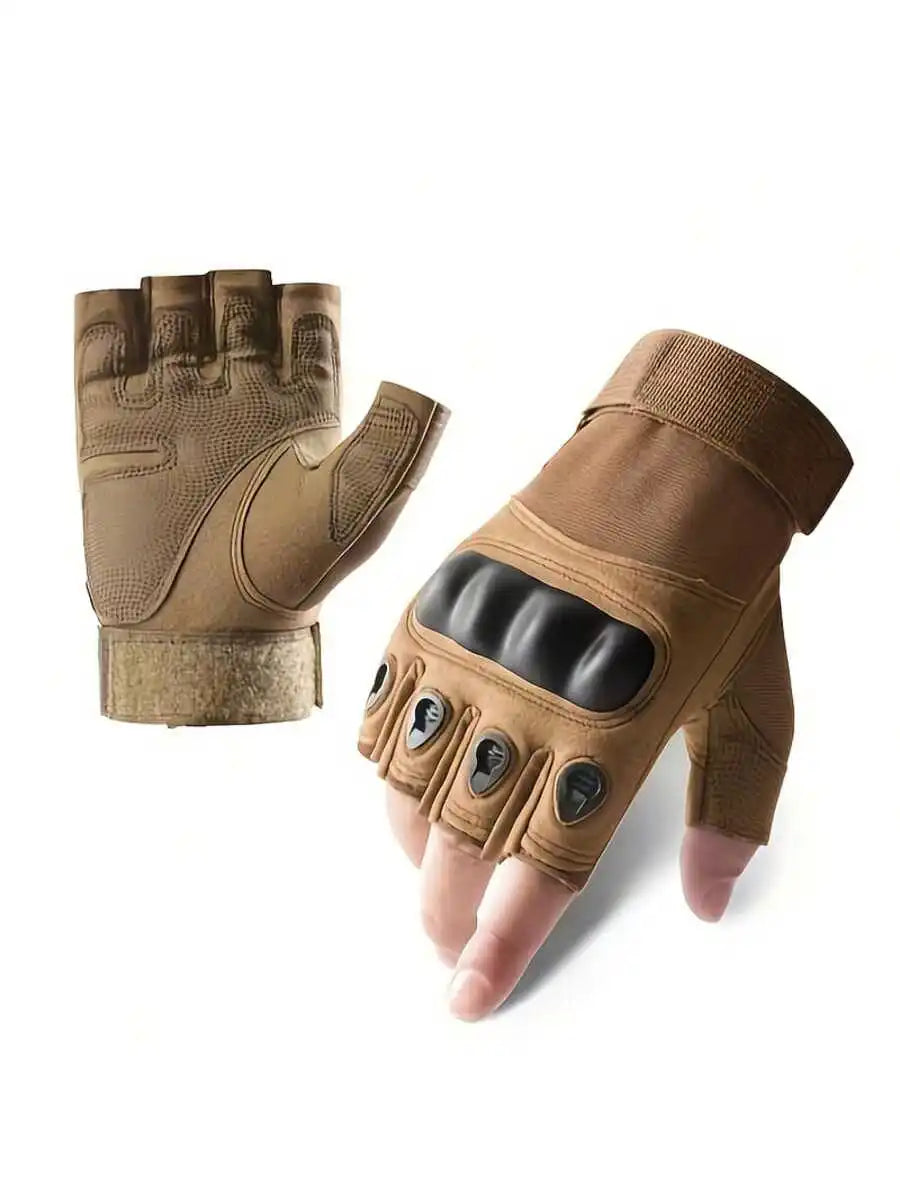 Men's Half-Finger Tactical Gloves - Outdoor Military Shooting Hunting Airsoft Motorcycle Cycling