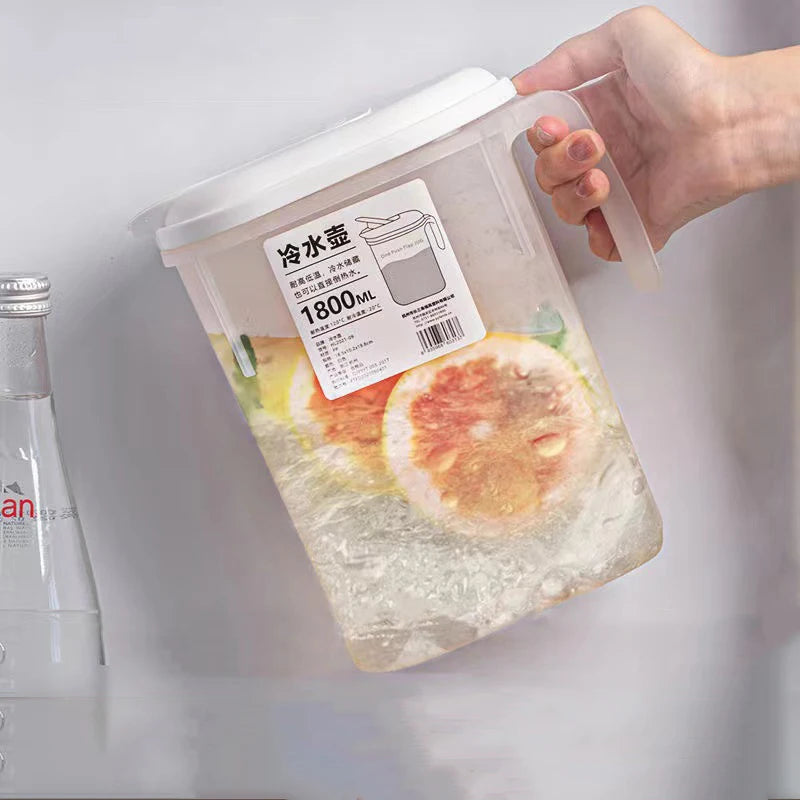 3.5L (118 fl oz) Cold Beverage Dispenser with Faucet, Plastic Water Jug for Juice, Lemonade, Fridge & Outdoor