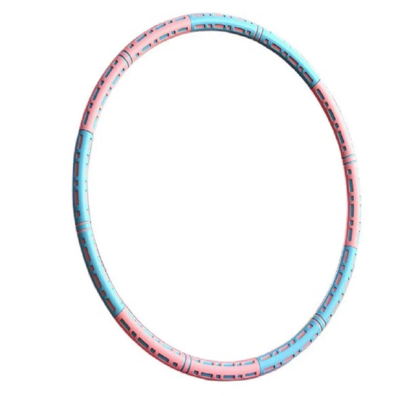 Weighted Detachable Hula Hoop for Women — 6-Section 90 cm (35.4 in) Fitness Hoop for Waist, Core & Home Workout